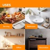 image:imageBambooMN Extra Long Rectangular Bamboo Serving Tray Vanity Tea Appetizers Snacks Charcuterie Boards 26 x 9 x 075  3 Trays26 X 9 X 075 Tiger Stripe