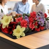 image:imageBambooMN Extra Long Rectangular Bamboo Serving Tray Vanity Tea Appetizers Snacks Charcuterie Boards 26 x 9 x 075  3 Trays26x9x075  Black