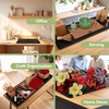 image:imageBambooMN Extra Long Rectangular Bamboo Serving Tray Vanity Tea Appetizers Snacks Charcuterie Boards 26 x 9 x 075  3 Trays26x9x075  Black