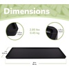 image:imageBambooMN Extra Long Rectangular Bamboo Serving Tray Vanity Tea Appetizers Snacks Charcuterie Boards 26 x 9 x 075  3 Trays26x9x075  Black