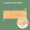 image:imageBambooMN Extra Long Rectangular Bamboo Serving Tray Vanity Tea Appetizers Snacks Charcuterie Boards 26 x 9 x 075  3 Trays26x9x075