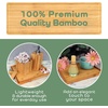 image:imageBambooMN Extra Long Rectangular Bamboo Serving Tray Vanity Tea Appetizers Snacks Charcuterie Boards 26 x 9 x 075  3 Trays26x9x075