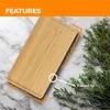 image:imageBambooMN Extra Long Rectangular Bamboo Serving Tray Vanity Tea Appetizers Snacks Charcuterie Boards 26 x 9 x 075  3 Trays3 Tray Set