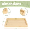 image:imageBambooMN Extra Long Rectangular Bamboo Serving Tray Vanity Tea Appetizers Snacks Charcuterie Boards 26 x 9 x 075  3 Trays9 X 9 X 075