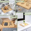 image:imageBambooMN Extra Long Rectangular Bamboo Serving Tray Vanity Tea Appetizers Snacks Charcuterie Boards 26 x 9 x 075  3 Trays9 X 9 X 075