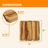 image:imageBambooMN Extra Long Rectangular Bamboo Serving Tray Vanity Tea Appetizers Snacks Charcuterie Boards 26 x 9 x 075  3 Trays9 X 9 X 075 Tiger Stripe