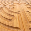 image:imageBambooMN Finger Labyrinth for Meditation and Prayer  125 Diameter  7 Circuit CretanStyle125 Circle Carbonized Brown