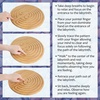 image:imageBambooMN Finger Labyrinth for Meditation and Prayer  125 Diameter  7 Circuit CretanStyle7 Circuit Cretan 125  Carbonized Brown
