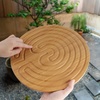 image:imageBambooMN Finger Labyrinth for Meditation and Prayer  125 Diameter  7 Circuit CretanStyle7 Circuit Cretan 125  Carbonized Brown