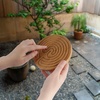 image:imageBambooMN Finger Labyrinth for Meditation and Prayer  125 Diameter  7 Circuit CretanStyle7 Circuit Cretan 6  Carbonized Brown