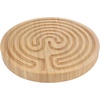 image:imageBambooMN Finger Labyrinth for Meditation and Prayer  125 Diameter  7 Circuit CretanStyle7 Circuit Cretan 6  Carbonized Brown
