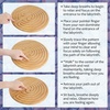 image:imageBambooMN Finger Labyrinth for Meditation and Prayer  125 Diameter  7 Circuit CretanStyle7 Circuit Cretan 6  Carbonized Brown