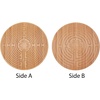 image:imageBambooMN Finger Labyrinth for Meditation and Prayer  125 Diameter  7 Circuit CretanStyle7 Circuit Doublesided 125 Chartres  Carbonized Brown