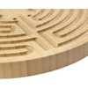 image:imageBambooMN Finger Labyrinth for Meditation and Prayer  125 Diameter  7 Circuit CretanStyle8 Circle Carbonized Brown