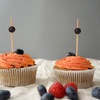 image:imageBambooMN Halloween Colors Food and Drinks Picks Skewers Cupcake Toppers Party Supplies  Black Orange Ball End Biodegradable Bamboo  47  200 Pieces200