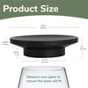 image:imageBambooMN Heavy Duty Bamboo Coasters  375 x 375  Square  10 Piece Coaster SetBlack Round Topper  Vertical