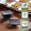 image:imageBambooMN Heavy Duty Bamboo Coasters  375 x 375  Square  10 Piece Coaster SetBlack Square Topper  Vertical