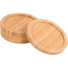 image:imageBambooMN Heavy Duty Bamboo Coasters  375 x 375  Square  10 Piece Coaster SetRound
