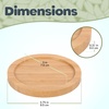 image:imageBambooMN Heavy Duty Bamboo Coasters  375 x 375  Square  10 Piece Coaster SetRound