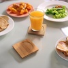 image:imageBambooMN Heavy Duty Bamboo Coasters  375 x 375  Square  10 Piece Coaster SetSquare 2