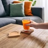 image:imageBambooMN Heavy Duty Bamboo Coasters  375 x 375  Square  10 Piece Coaster SetSquare 2