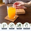 image:imageBambooMN Heavy Duty Bamboo Coasters  375 x 375  Square  10 Piece Coaster SetSquare
