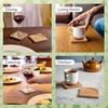 image:imageBambooMN Heavy Duty Bamboo Coasters  375 x 375  Square  10 Piece Coaster SetSquare