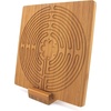 image:imageBambooMN Multipurpose Natural Bamboo Stand to Display Finger Labyrinth Picture Frames Plaques and More 2 PiecesStand Carbonized Brown