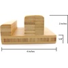 image:imageBambooMN Multipurpose Natural Bamboo Stand to Display Finger Labyrinth Picture Frames Plaques and More 2 PiecesStand Natural