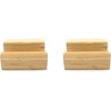 image:imageBambooMN Multipurpose Natural Bamboo Stand to Display Finger Labyrinth Picture Frames Plaques and More 2 PiecesStand Natural