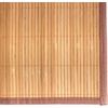 image:imageBambooMN Natural Slat Bamboo Table Runner with Fabric Border Home Decor  Brown with Brown Border  1 PieceBrown With Brown