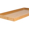 image:imageBambooMN Organic Bamboo Serving Tray Vanity Tea Appetizers Snacks Charcuterie Board 11x55x06  3 Trays11x55x06  Rounded Edges