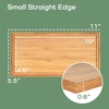 image:imageBambooMN Organic Bamboo Serving Tray Vanity Tea Appetizers Snacks Charcuterie Board 11x55x06  3 Trays11x55x06
