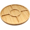 image:imageBambooMN Organic Bamboo Serving Tray Vanity Tea Appetizers Snacks Charcuterie Board 11x55x06  3 Trays12 Diameter
