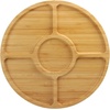 image:imageBambooMN Organic Bamboo Serving Tray Vanity Tea Appetizers Snacks Charcuterie Board 11x55x06  3 Trays12 Diameter