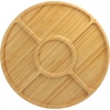 image:imageBambooMN Organic Bamboo Serving Tray Vanity Tea Appetizers Snacks Charcuterie Board 11x55x06  3 Trays15 Diameter