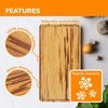 image:imageBambooMN Organic Bamboo Serving Tray Vanity Tea Appetizers Snacks Charcuterie Board 11x55x06  3 Trays17 X 9 X 075 Tiger Stripe