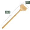image:imageBambooMN Organic Bamboo Utensil Set Spatula Spoon Tongs  8 PieceB15  Wide Spoon with Teeth