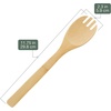 image:imageBambooMN Organic Bamboo Utensil Set Spatula Spoon Tongs  8 PieceB16  Cooking Spoon with Teeth