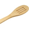 image:imageBambooMN Organic Bamboo Utensil Set Spatula Spoon Tongs  8 PieceB17  Slotted Broad Cooking Spoon