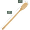image:imageBambooMN Organic Bamboo Utensil Set Spatula Spoon Tongs  8 PieceB24  22 Cooking Spoon
