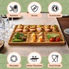 image:imageBambooMN Portion Control Plates  9 Bamboo Ecoware Reusable Dinnerware Divided Round Plates for Healthy Eating Yin Yang 1 PcDivided Plate