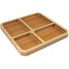 image:imageBambooMN Portion Control Plates  9 Bamboo Ecoware Reusable Dinnerware Divided Round Plates for Healthy Eating Yin Yang 1 PcSquare Plate