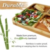image:imageBambooMN Portion Control Plates  9 Bamboo Ecoware Reusable Dinnerware Divided Round Plates for Healthy Eating Yin Yang 1 PcSquare Plate