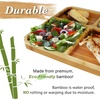 image:imageBambooMN Portion Control Plates  9 Bamboo Ecoware Reusable Dinnerware Divided Round Plates for Healthy Eating Yin Yang 1 PcSquare Plate