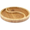 image:imageBambooMN Portion Control Plates  9 Bamboo Ecoware Reusable Dinnerware Divided Round Plates for Healthy Eating Yin Yang 1 PcYin Yang Plate