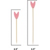 image:imageBambooMN Premium 39 Decorative Tulip End Cocktail Fruit Sandwich Picks Skewers for Catered Events Holidays Restaurants or Buffets Party Supplies 100 PiecesOrange
