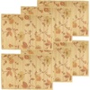 image:imageBambooMN Premium Bamboo Slats Placemat with Fabric Border  Floral Print  12 x 175  Autumn Roses 4 pcsBlackeyed Susan