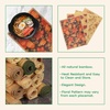 image:imageBambooMN Premium Bamboo Slats Placemat with Fabric Border  Floral Print  12 x 175  Autumn Roses 4 pcsBlackeyed Susan
