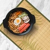 image:imageBambooMN Premium Bamboo Slats Placemat with Fabric Border  Floral Print  12 x 175  Autumn Roses 4 pcsChicken